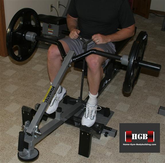 homemade seated calf raise machine. The first thing I did was to modify my 